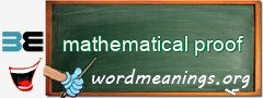 WordMeaning blackboard for mathematical proof